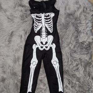 Skeleton jumpsuit costume